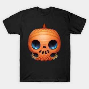 Pumpkin Skull Halloween T-Shirt